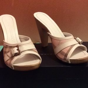 BRAND NEW BURBERRY HIGH HEEL MULE
